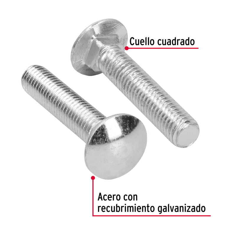 Bolsa con 20 tornillos 1/2' x 2-1/2' tipo coche - TORC-1/2X2-1/2 / 44749 Bolsa con 20 tornillos 1/2' x 2-1/2' tipo coche - TORC-1/2X2-1/2 / 44749