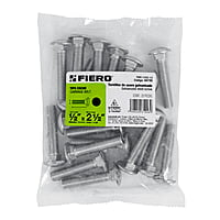 Bolsa con 20 tornillos 1/2' x 2-1/2' tipo coche - TORC-1/2X2-1/2 / 44749 Bolsa con 20 tornillos 1/2' x 2-1/2' tipo coche - TORC-1/2X2-1/2 / 44749