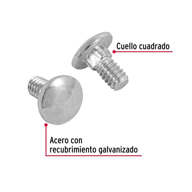 Bolsa con 150 tornillos 1/4' x 1/2' tipo coche - TORC-1/4X1/2 / 44710 Bolsa con 150 tornillos 1/4' x 1/2' tipo coche - TORC-1/4X1/2 / 44710