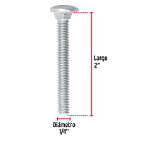 Bolsa con 60 tornillos 1/4' x 2' tipo coche - TORC-1/4X2 / 44715 Bolsa con 60 tornillos 1/4' x 2' tipo coche - TORC-1/4X2 / 44715