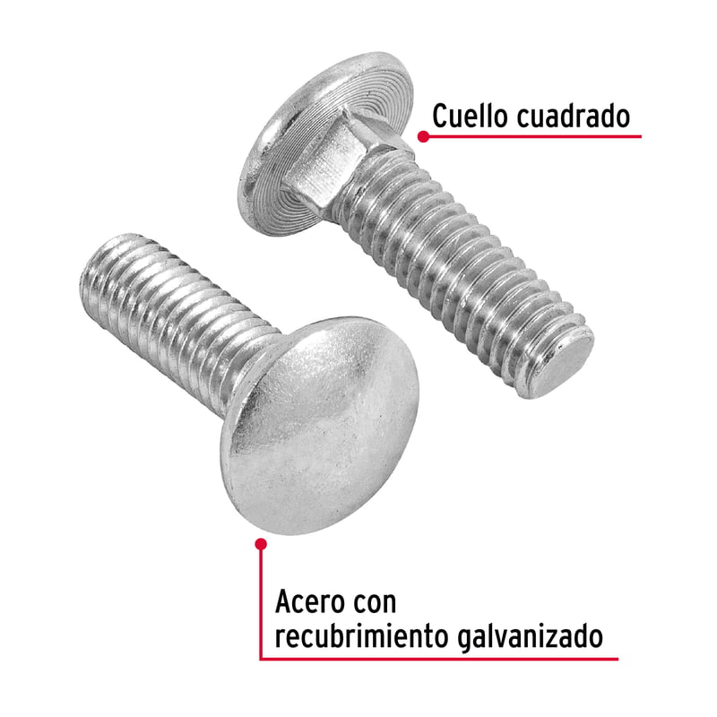 Bolsa con 40 tornillos 3/8' x 1-1/4' tipo coche - TORC-3/8X1-1/4 / 44730 Bolsa con 40 tornillos 3/8' x 1-1/4' tipo coche - TORC-3/8X1-1/4 / 44730