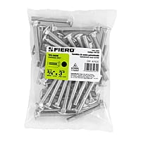 Bolsa con 40 tornillos 3/8' x 3' tipo coche - TORC-3/8X3 / 44734 Bolsa con 40 tornillos 3/8' x 3' tipo coche - TORC-3/8X3 / 44734