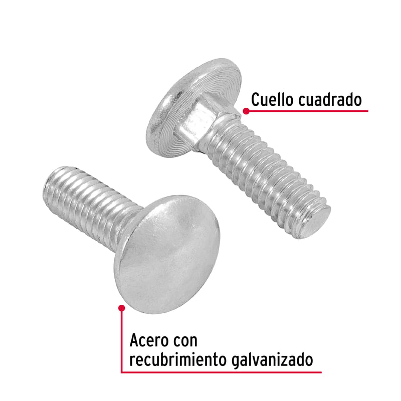 Bolsa con 60 tornillos 5/16' x 1' tipo coche - TORC-5/16X1 / 44720 Bolsa con 60 tornillos 5/16' x 1' tipo coche - TORC-5/16X1 / 44720