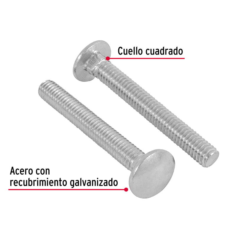 Bolsa con 60 tornillos 5/16' x 2-1/2' tipo coche - TORC-5/16X2-1/2 / 44724 Bolsa con 60 tornillos 5/16' x 2-1/2' tipo coche - TORC-5/16X2-1/2 / 44724