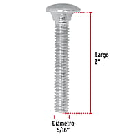 Bolsa con 80 tornillos 5/16' x 2' tipo coche - TORC-5/16X2 / 44723 Bolsa con 80 tornillos 5/16' x 2' tipo coche - TORC-5/16X2 / 44723