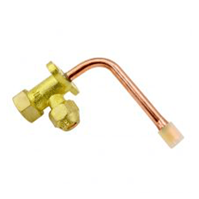 VAMNCU034 Válvula de Servicio para Mini-Split Tubo Curvo , 3 vias, ERO VAMNCU034 Válvula de Servicio para Mini-Split Tubo Curvo , 3 vias, ERO