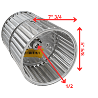 BLO ALU 6X8IN RH-SPARE PART- WHL03961- Trane