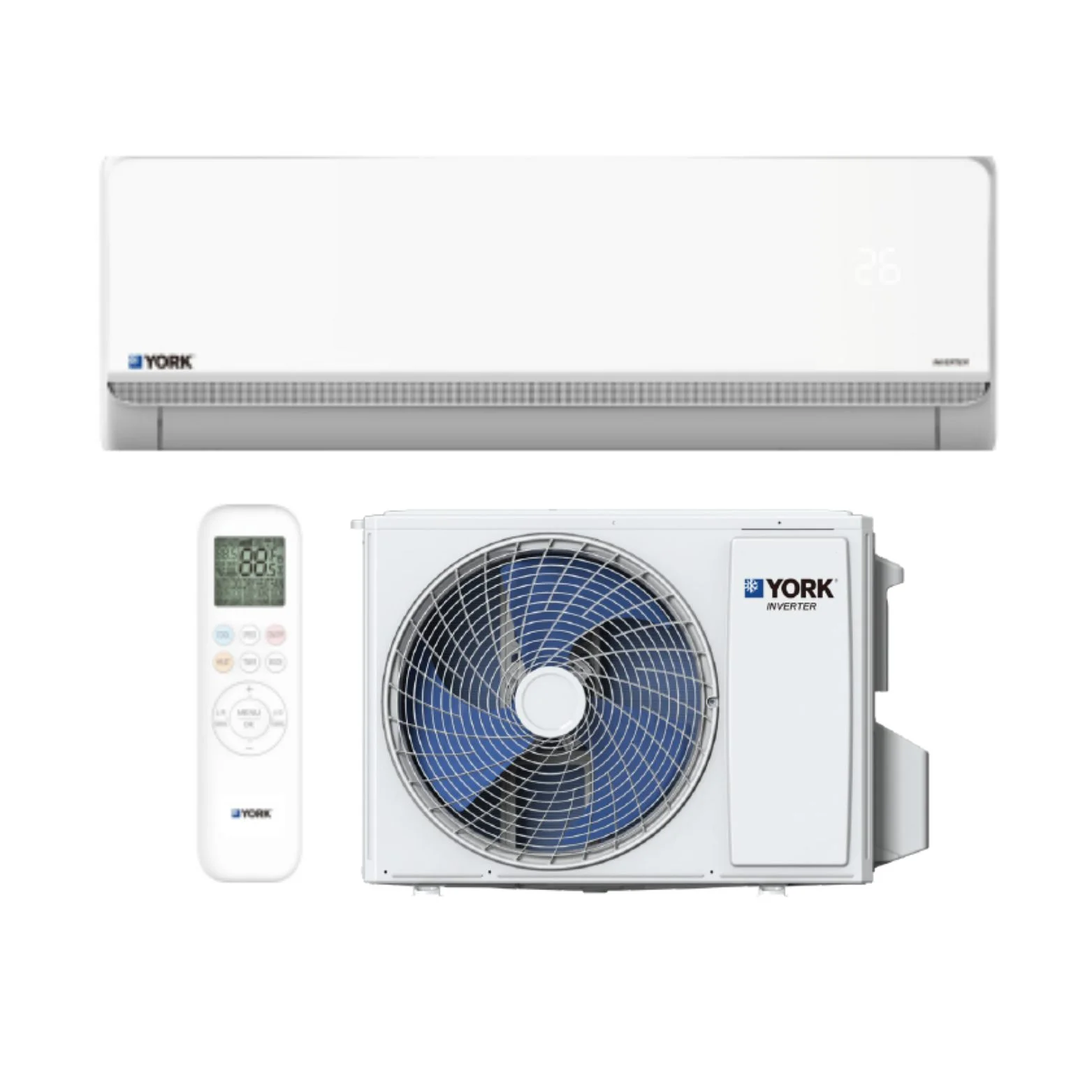 Minisplit York 24 MBH Frio Calor 220/1/60 19 SEER - YHKE24ZJ6DMHORX