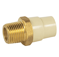 Adaptador macho de CPVC con inserto metálico 1/2' - CPVC-651 / 45104 Adaptador macho de CPVC con inserto metálico 1/2' - CPVC-651 / 45104