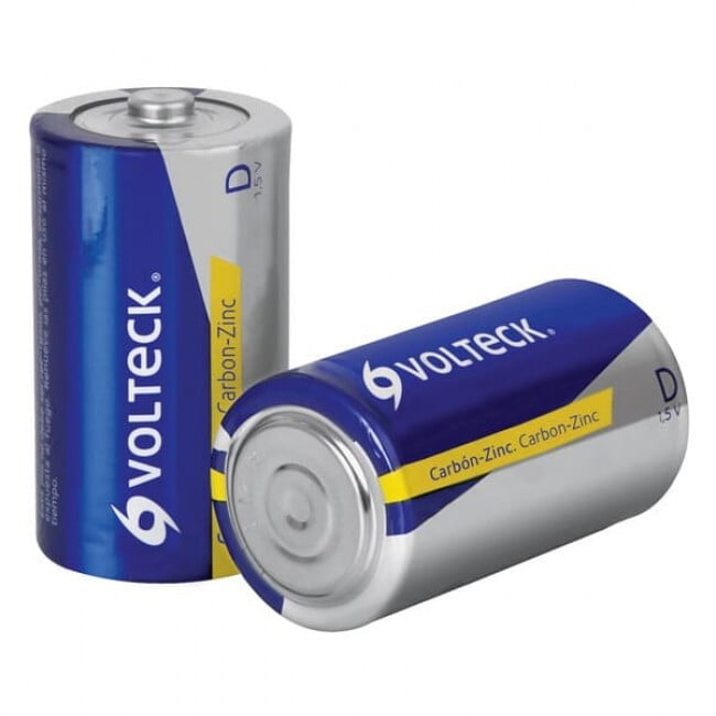 Blíster con 2 pilas zinc-carbón tamaño C, volteck - ZI-C / 46310 Blíster con 2 pilas zinc-carbón tamaño C, volteck - ZI-C / 46310