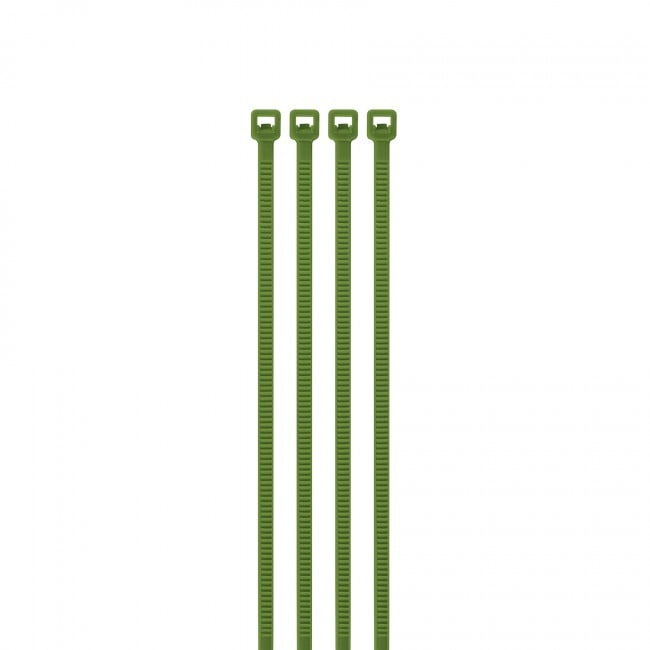 Bolsa con 100 cinchos plásticos 18 lb, 100 x 2.5 mm, verdes - CIN-1810V / 41012 Bolsa con 100 cinchos plásticos 18 lb, 100 x 2.5 mm, verdes - CIN-1810V / 41012