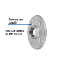 Brida, acero galvanizado, 3/4' - CG-602 / 48738