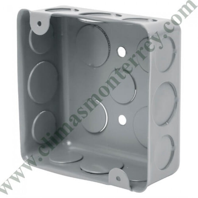 Caja de acero cuadrada 4x4', económica, Volteck - CCH-4X4E / 45007 Caja de acero cuadrada 4x4', económica, Volteck - CCH-4X4E / 45007