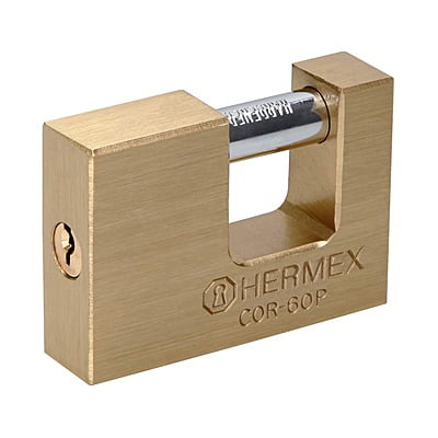 Candado antipalanca, 60mm, cuerpo de latón, Hermex Basic - COR-60P / 22518
