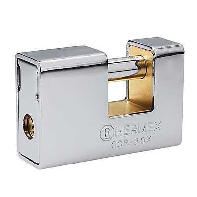 Candado antipalanca, 80mm, blindado, llave tetra - COR-80X / 43373