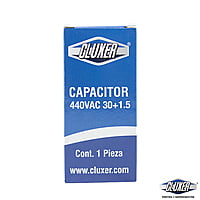 Capacitor De Trabajo, 30/1.5Mf, 440Vac -5%, 50/60Hz / Cluxer - CXC4403015 Capacitor De Trabajo, 30/1.5Mf, 440Vac -5%, 50/60Hz / Cluxer - CXC4403015