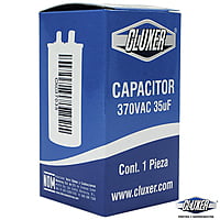 Capacitor de Trabajo, 35Mf, 370VAC +-5%, 50/60Hz, Cluxer CXC37035 Capacitor de Trabajo, 35Mf, 370VAC +-5%, 50/60Hz, Cluxer CXC37035