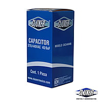 Capacitor De Trabajo, 40/6Mf, 440Vac -5%, 50/60Hz / Cluxer - CXC440406 Capacitor De Trabajo, 40/6Mf, 440Vac -5%, 50/60Hz / Cluxer - CXC440406
