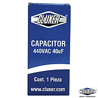 Capacitor De Trabajo, 40Mf, 440Vac +-5%, 50/60Hz / Cluxer - CXC44040 Capacitor De Trabajo, 40Mf, 440Vac +-5%, 50/60Hz / Cluxer - CXC44040