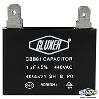 Capacitor De Ventilador, 1Mf, 440Vac +-5%, 50/60Hz / Cluxer - CXCP4401f Capacitor De Ventilador, 1Mf, 440Vac +-5%, 50/60Hz / Cluxer - CXCP4401f