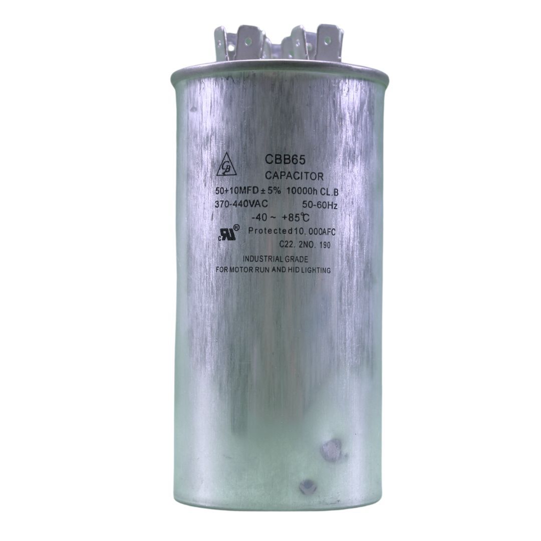 Capacitor Dual 50+10 MFD 440 VAC-CD-R50D+10 Capacitor Dual 50+10 MFD 440 VAC-CD-R50D+10