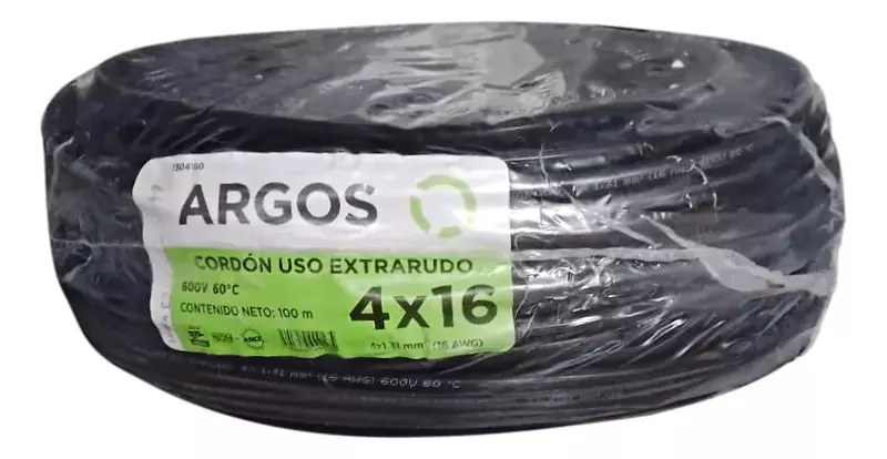 Cable Uso Rudo 4 Lineas Cal 16 INDPC56 - CAUR-416 Cable Uso Rudo 4 Lineas Cal 16 INDPC56 - CAUR-416