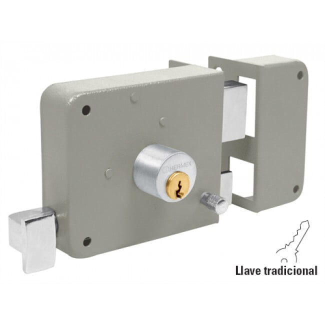 Cerradura de sobreponer, clásica, derecha - CS-70D / 43574 Cerradura de sobreponer, clásica, derecha - CS-70D / 43574