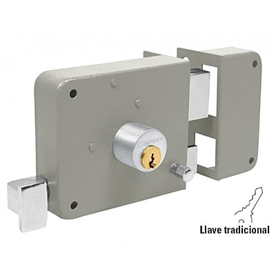 Cerradura de sobreponer, clásica, izquierda, 2 llaves - CS-70I / 43573