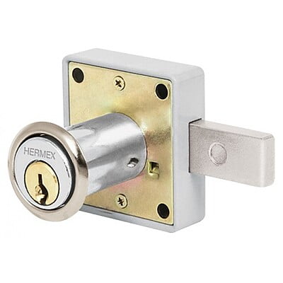 Cerradura para mueble, modelo 25, cromo - CM-25C / 43559
