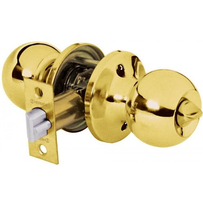 Cerradura pomo, LB, baño, tubular, Hermex Basic - BALT-LB-BP / 23661 Cerradura pomo, LB, baño, tubular, Hermex Basic - BALT-LB-BP / 23661