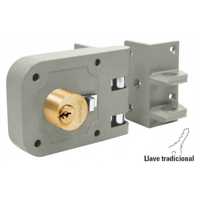 Cerradura sobreponer, puerta corrediza, clásica, izquierda - CS-65I / 43495 Cerradura sobreponer, puerta corrediza, clásica, izquierda - CS-65I / 43495