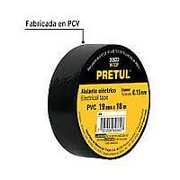 Cinta de aislar de 18 m x 19 mm, negra, Pretul - M-33P / 20522 Cinta de aislar de 18 m x 19 mm, negra, Pretul - M-33P / 20522
