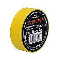Cinta de aislar de 9 m x 19 mm, amarilla, Truper - M-22A / 13512 Cinta de aislar de 9 m x 19 mm, amarilla, Truper - M-22A / 13512