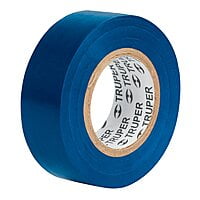 Cinta de aislar de 9 m x 19 mm, azul, Truper - M-22Z / 13514 Cinta de aislar de 9 m x 19 mm, azul, Truper - M-22Z / 13514