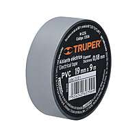 Cinta de aislar de 18 m x 19 mm, gris, Truper - M-33G / 12507 Cinta de aislar de 18 m x 19 mm, gris, Truper - M-33G / 12507