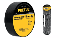 Cinta de aislar de 9 m x 19 mm, negra, Pretul - M-22P / 20521 Cinta de aislar de 9 m x 19 mm, negra, Pretul - M-22P / 20521