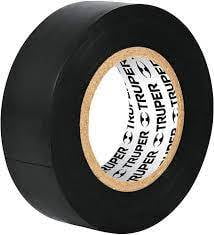 Cinta de aislar de 9 m x 19 mm, negra, Truper - M-22 / 12501 Cinta de aislar de 9 m x 19 mm, negra, Truper - M-22 / 12501