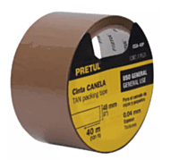 Cinta de empaque canela, 40 m, Pretul - CCA-40P / 20524 Cinta de empaque canela, 40 m, Pretul - CCA-40P / 20524