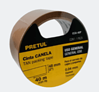 Cinta de empaque canela, 40 m, Pretul - CCA-40P / 20524 Cinta de empaque canela, 40 m, Pretul - CCA-40P / 20524