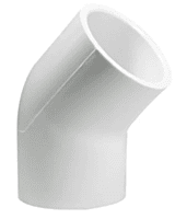 Codo 45° de PVC, 2' - PVC-866 / 45528 Codo 45° de PVC, 2' - PVC-866 / 45528