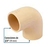 Codo 90° de CPVC, 3/4' - CPVC-562 / 45083 Codo 90° de CPVC, 3/4' - CPVC-562 / 45083