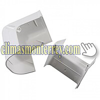 Codo Vertical Externo 3 1/2 Color Blanco LCO92W - 84003
