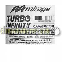 Compresor Inverter para Minisplit Mirage 1Ton (R410), Qxa A091Ze190A Magnum 15 14785 Compresor Inverter para Minisplit Mirage 1Ton (R410), Qxa A091Ze190A Magnum 15 14785