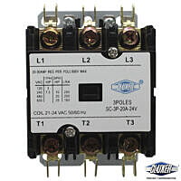 Contactor 3 Polos, 20 Amps, Bobina 21-24Vac, 50/60Hz, Cluxer - Cxc3P20A24 Contactor 3 Polos, 20 Amps, Bobina 21-24Vac, 50/60Hz, Cluxer - Cxc3P20A24
