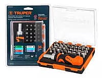 Desarmador tipo trompo con matraca, 37 piezas - DTROM-37 / 17845 Desarmador tipo trompo con matraca, 37 piezas - DTROM-37 / 17845
