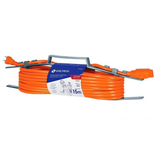 Extensión eléctrica uso rudo, 15 m, calibre 16, Volteck - ER-15X16 / 48048 Extensión eléctrica uso rudo, 15 m, calibre 16, Volteck - ER-15X16 / 48048