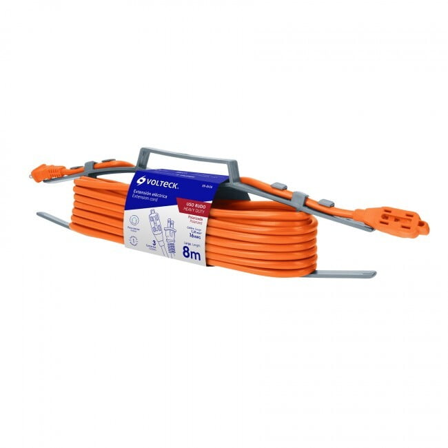 Extensión eléctrica uso rudo, 8 m, calibre 16, Volteck - ER-8X16 / 48045 Extensión eléctrica uso rudo, 8 m, calibre 16, Volteck - ER-8X16 / 48045