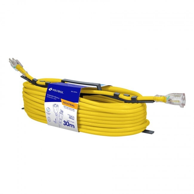 Extensión reforzada, aterrizada, 30 m, calibre 14, Volteck - ERA-30X14 / 48069 Extensión reforzada, aterrizada, 30 m, calibre 14, Volteck - ERA-30X14 / 48069