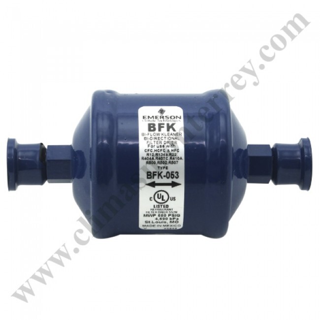 Filtro Deshidratador Bidireccional Linea De Liquido Sellado 3/8 Fler Cap. 4 Ton. Emerson - Bfk-053 Filtro Deshidratador Bidireccional Linea De Liquido Sellado 3/8 Fler Cap. 4 Ton. Emerson - Bfk-053