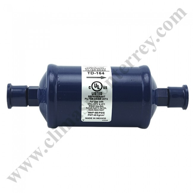 Filtro Deshidratador Linea De Liquido Sellado 1/2 Fler Cap. 5 Ton. Emerson - Td-164 Filtro Deshidratador Linea De Liquido Sellado 1/2 Fler Cap. 5 Ton. Emerson - Td-164